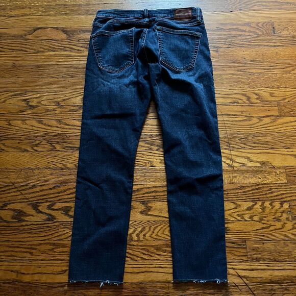 Abercrombie & Fitch Jeans Men Felix Super Slim Stretch 31x27 Dark Wash Cropped - Picture 7 of 7